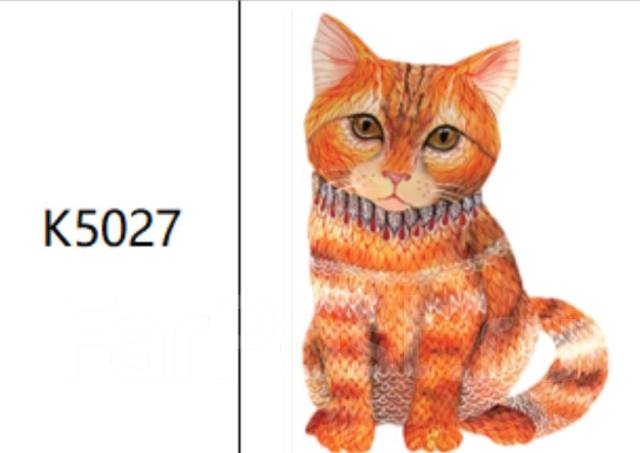 بازل خشب حيوانات A4 قطة برتقاليK5027