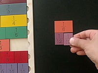 شرائط الكسور ملونة - انجليزي شرائط الكسور ملونة - انجليزي