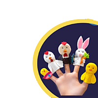Finger puppets - عرائس الاصبع - Farm animals