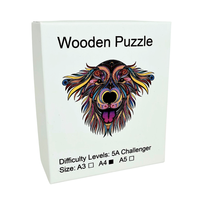 بازل خشب حيوانات A4 Dog Head K5011 بازل خشب حيوانات A4 Dog Head K5011