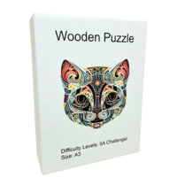 بازل خشب حيوانات A3 Flower Cat Head K5012 بازل خشب حيوانات A3 Flower Cat Head K5012