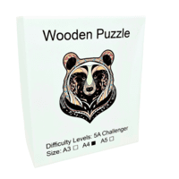 بازل خشب حيوانات A4 Brown Bear K5026 بازل خشب حيوانات A4 Brown Bear K5026