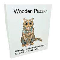 بازل خشب حيوانات A4 Cute Cat K5039 بازل خشب حيوانات A4 Cute Cat K5039