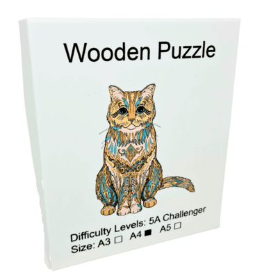 بازل خشب حيوانات A4 Cute Cat K5039