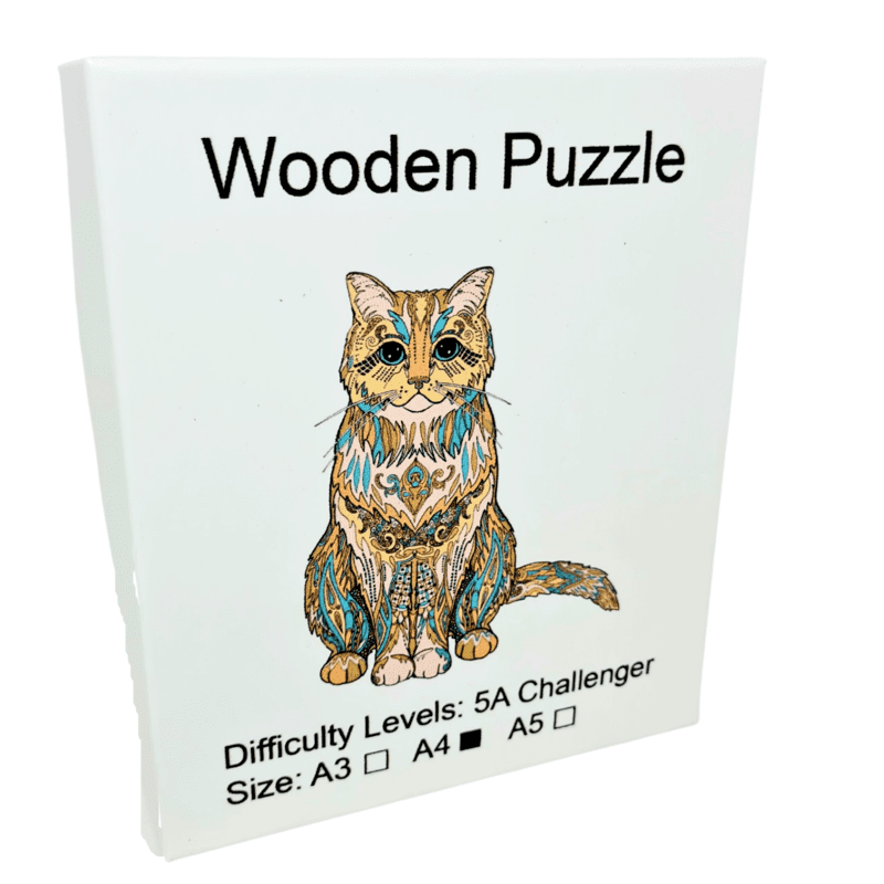 بازل خشب حيوانات A4 Cute Cat K5039 بازل خشب حيوانات A4 Cute Cat K5039