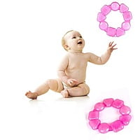 Gel Teether - لافروتا عضاضة جل دائري بينك