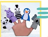 Finger puppets - عرائس الاصبع - Zoo animals