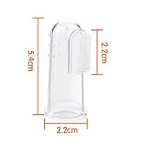 Baby Finger Tooth Brush - لافروتا فرشة سيليكون لتدليك اللثه - موف