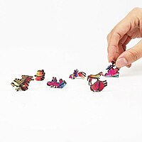 بازل خشب حيوانات A4 قطة ملونة K5049 بازل خشب حيوانات A4 قطة ملونة K5049