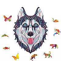 بازل خشب حيوانات A3 Husky K5029 بازل خشب حيوانات A3 Husky K5029