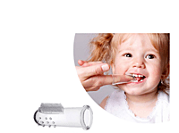 Baby Finger Tooth Brush - لافروتا فرشة سيليكون لتدليك اللثه - لبني