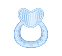 Heart Silicone Teether Blue - وي بيبي عضاضة سليكون شكل قلب