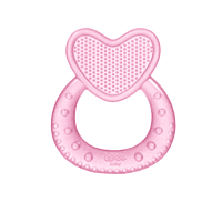 Heart Silicone Teether Pink - وي بيبي عضاضة سليكون شكل قلب